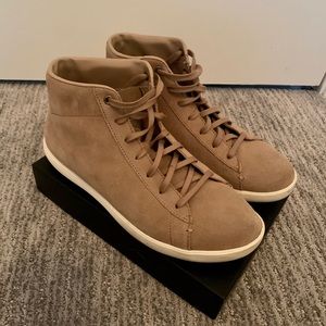 Cole Haan high top suede sneaker